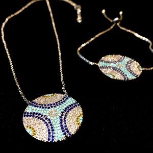 Decorative Silver Tone JEWELRY SET